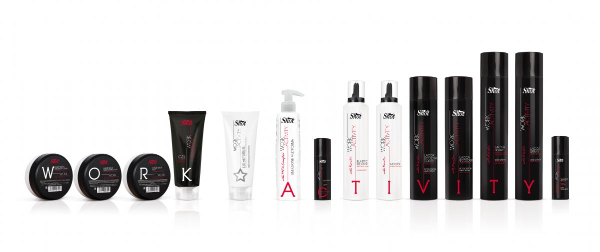 work activity linea finish shot capelli hairspray capelli lacca liss mousse super strong forte 